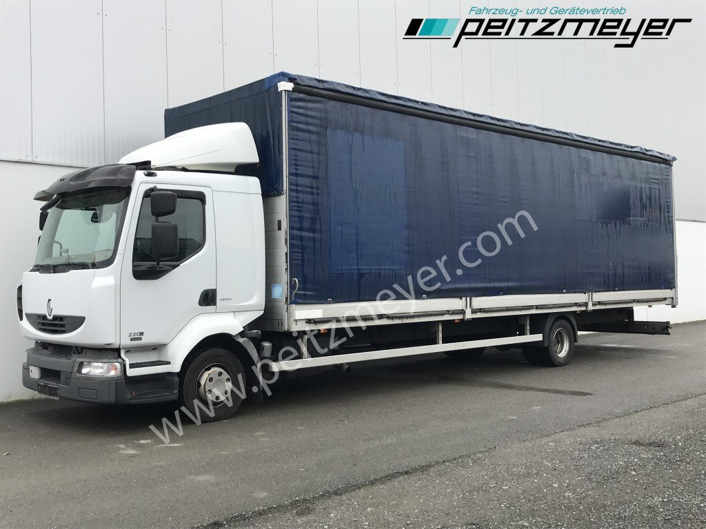 RENAULT (F) Midlum 220.12 Maxi Pritsche 9,5 m MAXI - Camión lona: foto 1 RENAULT (F) Midlum 220.12 Maxi Pritsche 9,5 m MAXI - Camión lona: foto 1
