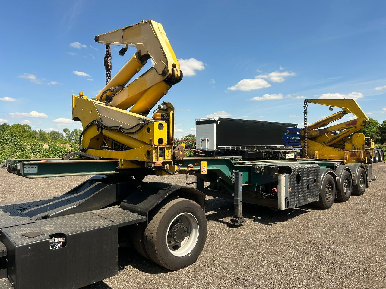 Hammar 195 HC / 20 ft, 2 x 20 ft 40 ft HC, power pack Diesel, Wireless controller 2 x, telescopic chassis - Semirremolque portacontenedore/ Intercambiable: foto 1 Hammar 195 HC / 20 ft, 2 x 20 ft 40 ft HC, power pack Diesel, Wireless controller 2 x, telescopic chassis - Semirremolque portacontenedore/ Intercambiable: foto 1