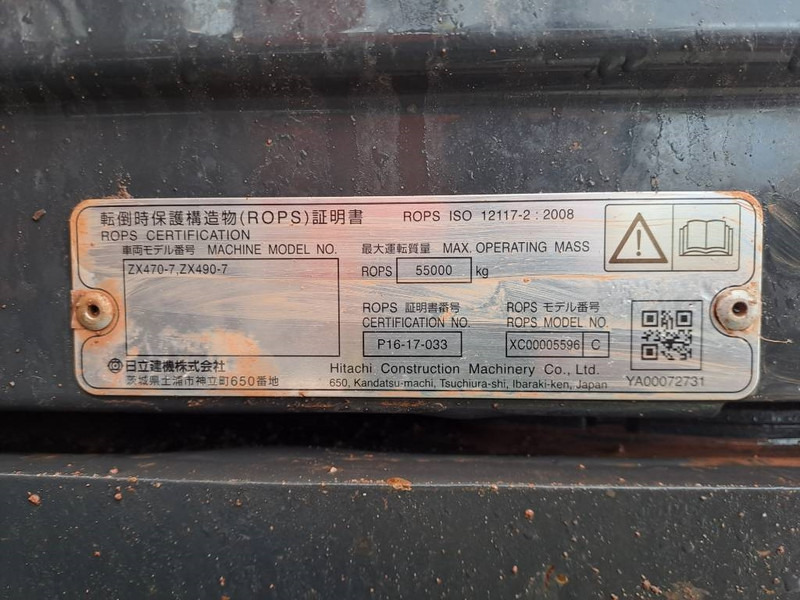 Excavadora de cadenas Hitachi ZX 490 LC H-7: foto 11