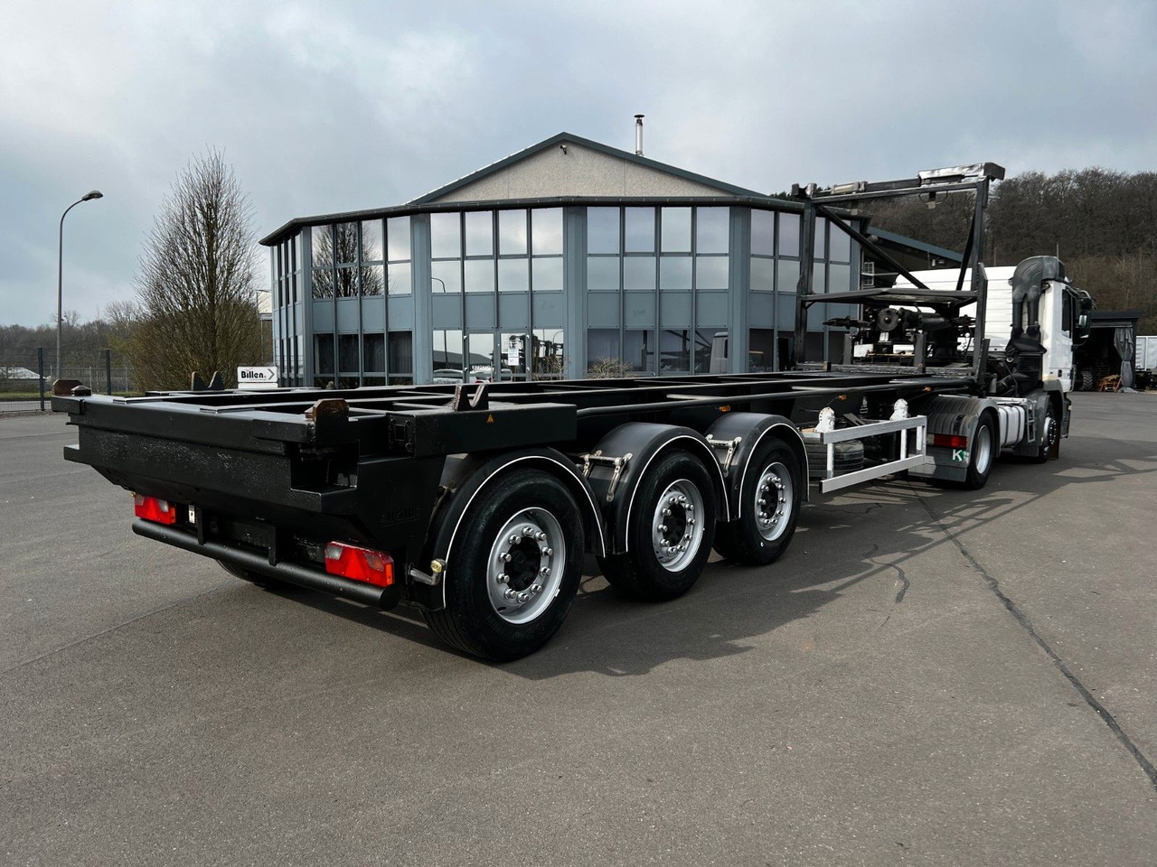 H&W 3- Achs Auflieger für Presscontainer H&W 3- Achs Auflieger für Presscontainer - Semirremolque portacontenedore/ Intercambiable: foto 1 H&W 3- Achs Auflieger für Presscontainer H&W 3- Achs Auflieger für Presscontainer - Semirremolque portacontenedore/ Intercambiable: foto 1