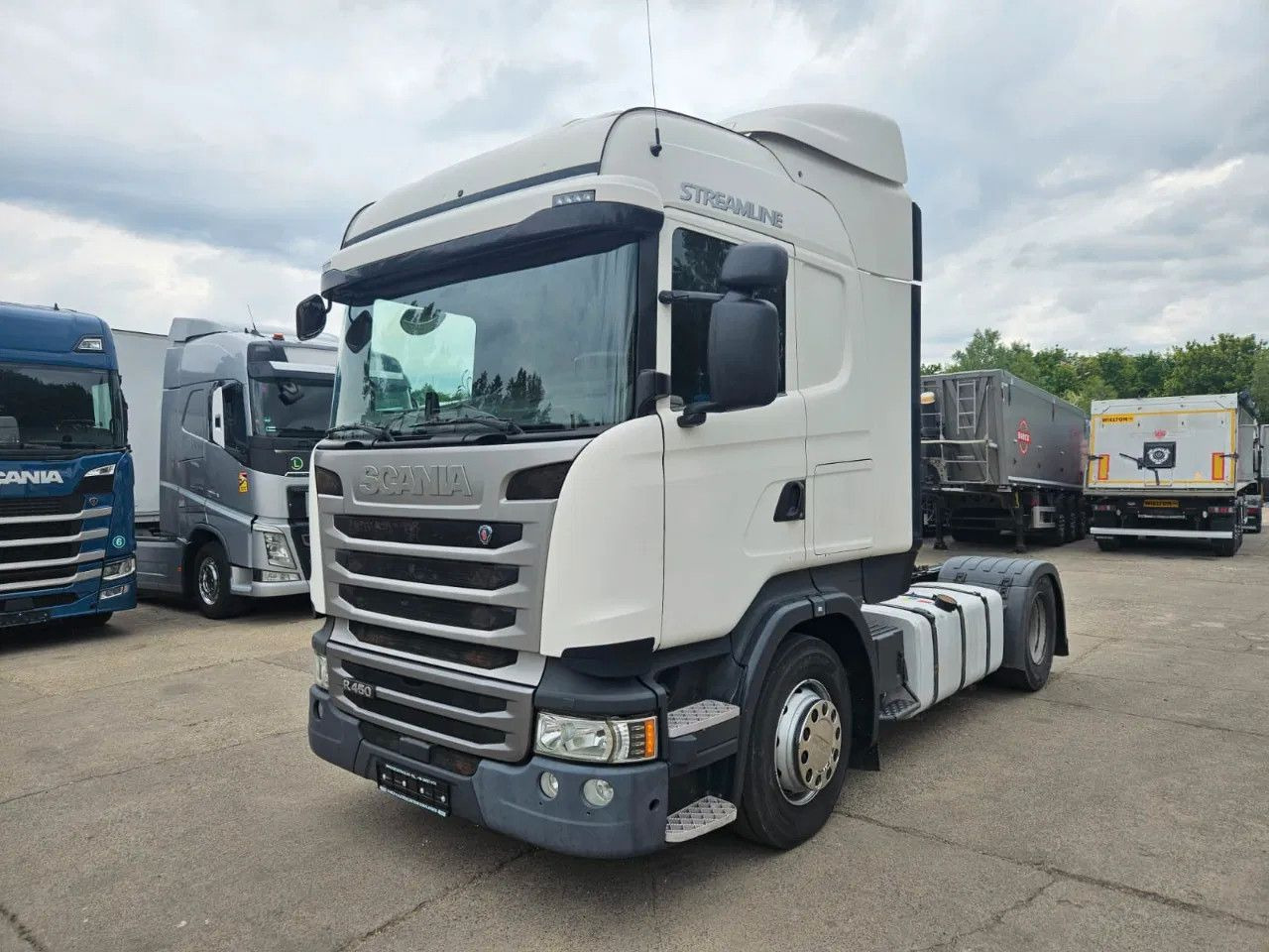 Scania R450 Hydraulics, HighLine, Standklima 2 units - Cabeza tractora: foto 1 Scania R450 Hydraulics, HighLine, Standklima 2 units - Cabeza tractora: foto 1