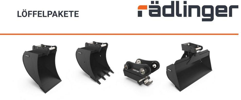 Rädlinger Löffelpaket 3,5 - 5 to mit MS 03 Schnellwechsler Yanmar - Cazo para excavadora: foto 1 Rädlinger Löffelpaket 3,5 - 5 to mit MS 03 Schnellwechsler Yanmar - Cazo para excavadora: foto 1