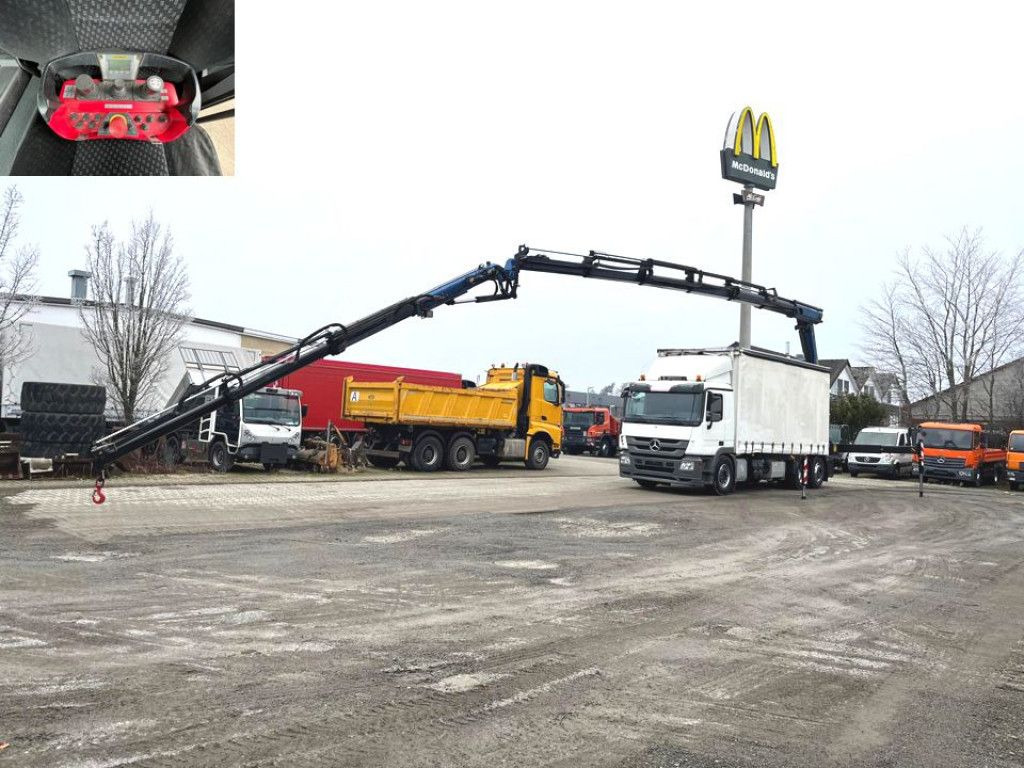 Mercedes-Benz Actros 2541 L6x2 Pritsche Heckkran 34m/to, Jib, - Camión grúa, Camión lona: foto 3 Mercedes-Benz Actros 2541 L6x2 Pritsche Heckkran 34m/to, Jib, - Camión grúa, Camión lona: foto 3