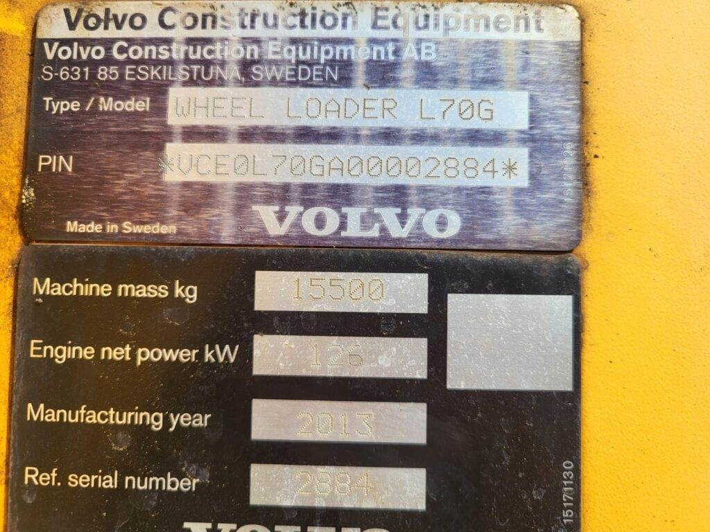Leasing de  Volvo L70G Volvo L70G: foto 18
