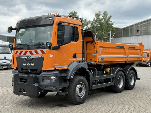 MAN TGS 33.440 6x4 Kipper MEILLER Bordmatik Frontpl. - Camión volquete: foto 1 MAN TGS 33.440 6x4 Kipper MEILLER Bordmatik Frontpl. - Camión volquete: foto 1