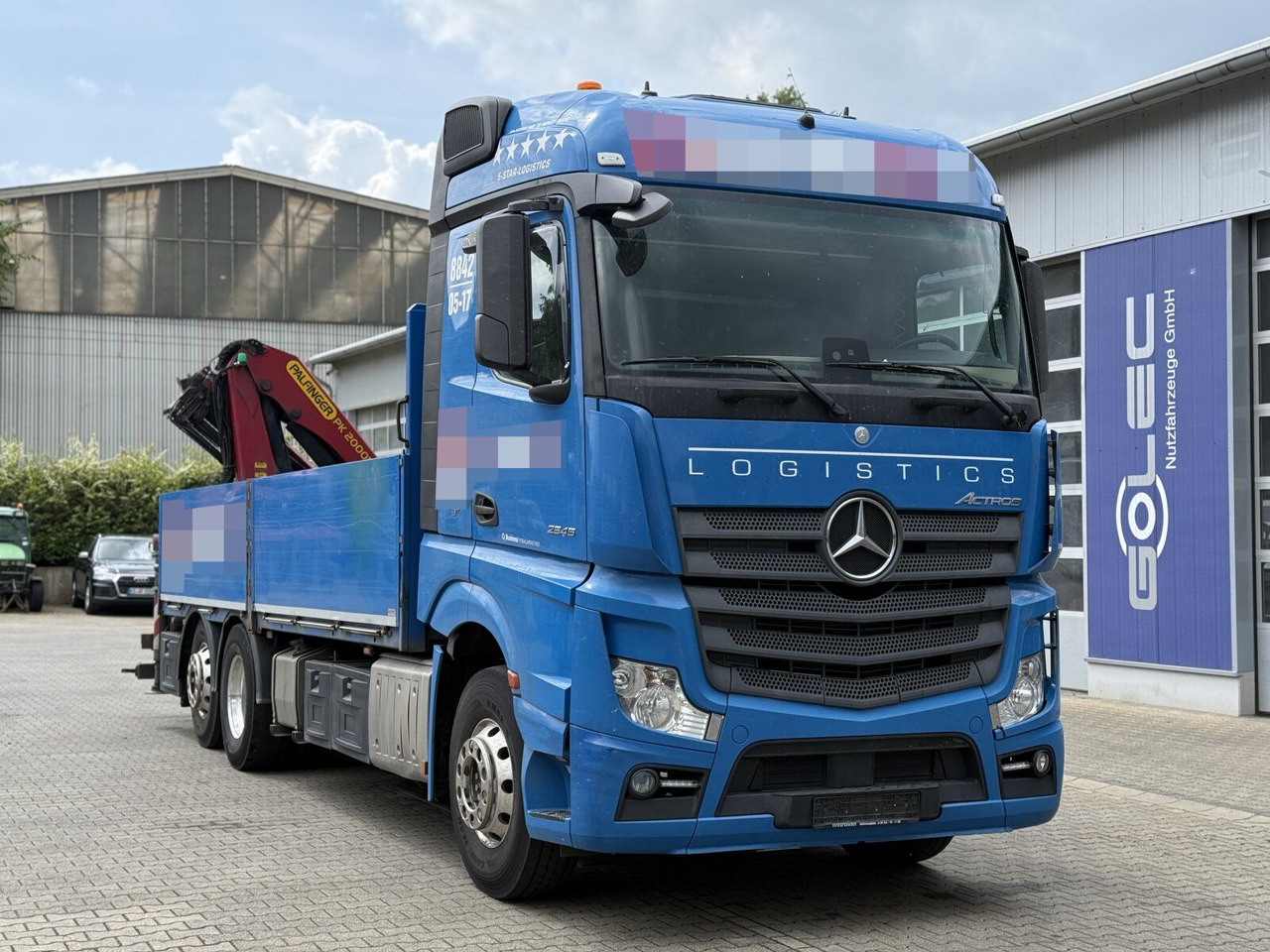 Mercedes-Benz ACTROS 2545 6x2 Pritsche Kran Palfinger PK20001K - Camión grúa: foto 1 Mercedes-Benz ACTROS 2545 6x2 Pritsche Kran Palfinger PK20001K - Camión grúa: foto 1