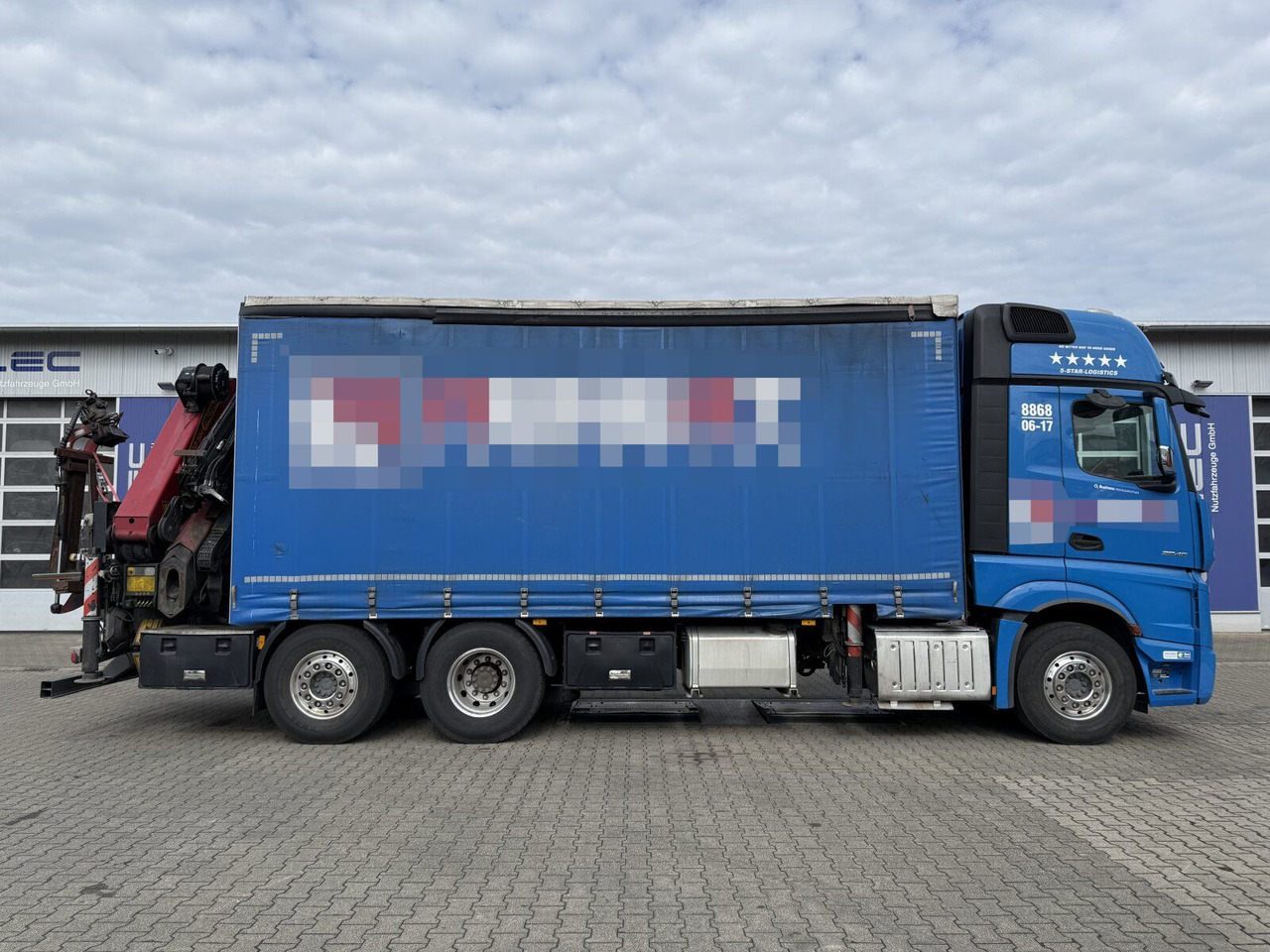 Mercedes-Benz Actros 6x2 Pritsche Kran Palfinger PK34002 + JIB - Camión lona, Camión grúa: foto 2 Mercedes-Benz Actros 6x2 Pritsche Kran Palfinger PK34002 + JIB - Camión lona, Camión grúa: foto 2