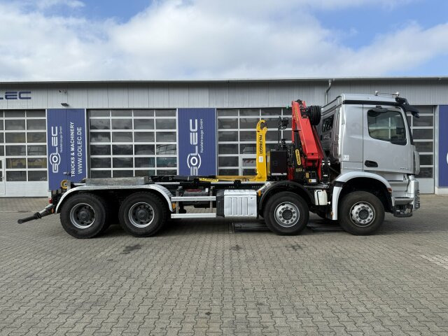 Camión multibasculante, Camión grúa Mercedes-Benz Arocs 3246 8x4 Abrollkipper Kran Palfinger 19001: foto 8