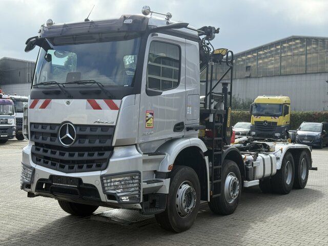 Camión multibasculante, Camión grúa Mercedes-Benz Arocs 3246 8x4 Abrollkipper Kran Palfinger 19001: foto 12