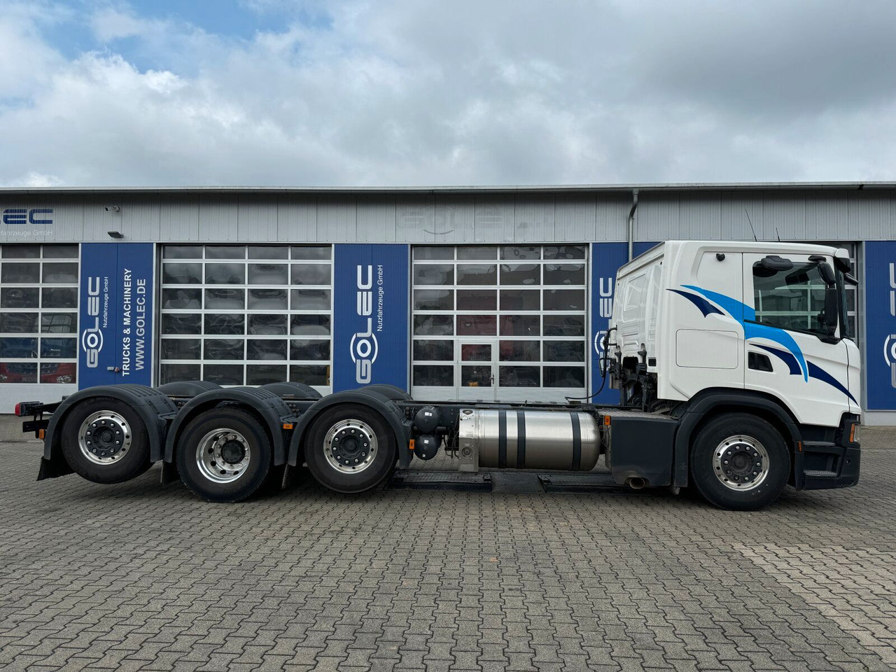 Scania G 410 B8x2*6 NB LNG Fahrgestell Nebenantrieb - Camión chasis, Camión grúa: foto 4 Scania G 410 B8x2*6 NB LNG Fahrgestell Nebenantrieb - Camión chasis, Camión grúa: foto 4