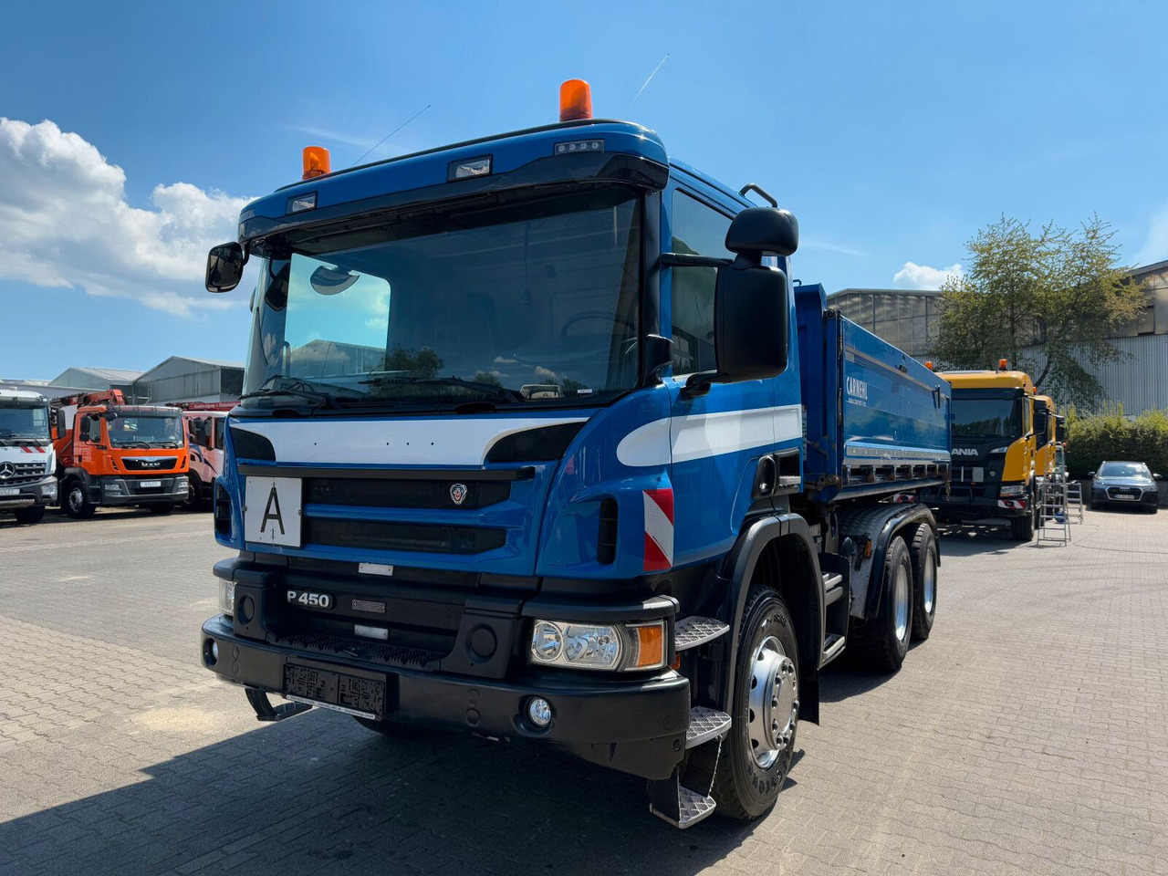 Camión volquete Scania P 450 6x4 Dreiseitenkipper DAUTEL: foto 10
