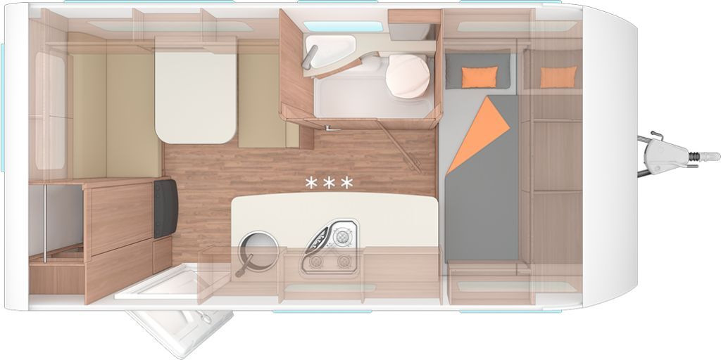 Weinsberg CaraOne 420 QD Auflastung 1350 kg - Caravana: foto 2 Weinsberg CaraOne 420 QD Auflastung 1350 kg - Caravana: foto 2