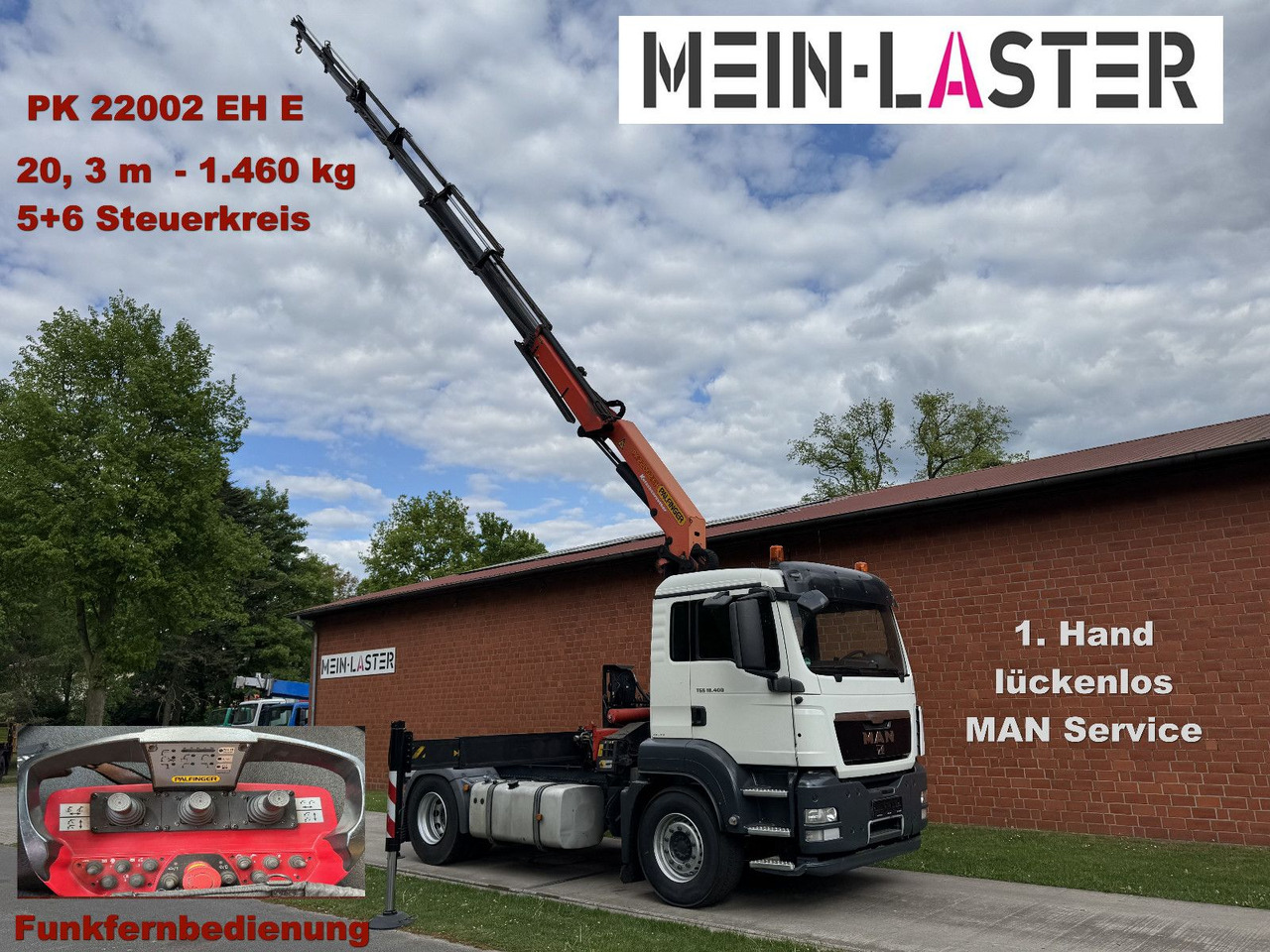 MAN TGS 18.400 PK 22002-E 20 m- 5.550kg + 5/6 Steuer - Camión grúa: foto 1 MAN TGS 18.400 PK 22002-E 20 m- 5.550kg + 5/6 Steuer - Camión grúa: foto 1