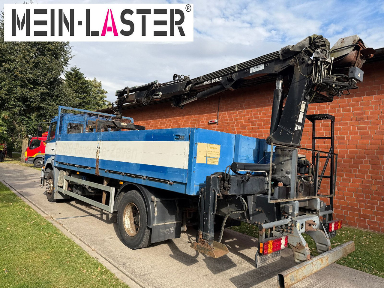 Camión caja abierta, Camión grúa Mercedes-Benz 1823 Atego Atlas 105.2 1.Hand nur 226.000 km: foto 6 Camión caja abierta, Camión grúa Mercedes-Benz 1823 Atego Atlas 105.2 1.Hand nur 226.000 km: foto 6