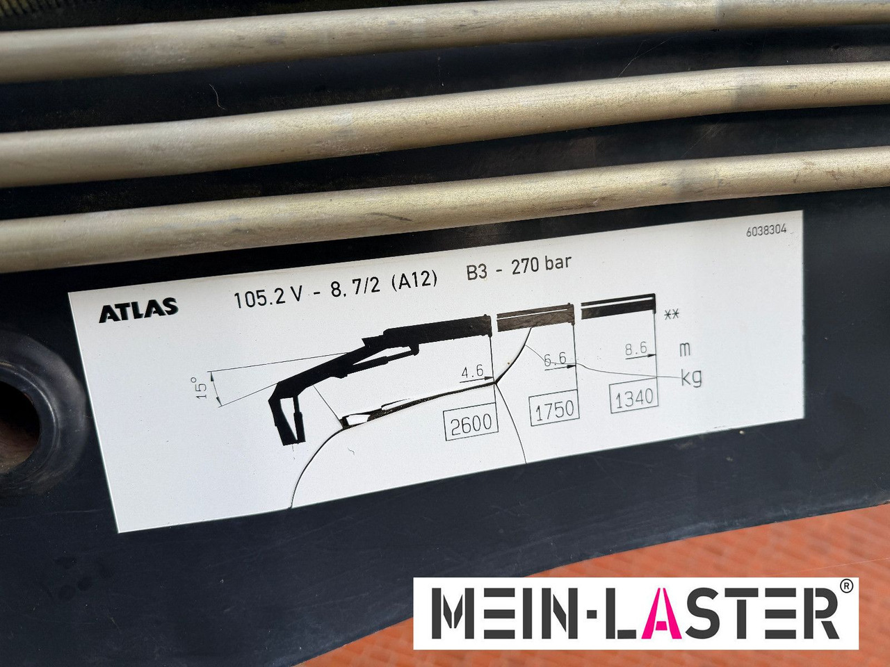 Camión caja abierta, Camión grúa Mercedes-Benz 1823 Atego Atlas 105.2 1.Hand nur 226.000 km: foto 17 Camión caja abierta, Camión grúa Mercedes-Benz 1823 Atego Atlas 105.2 1.Hand nur 226.000 km: foto 17
