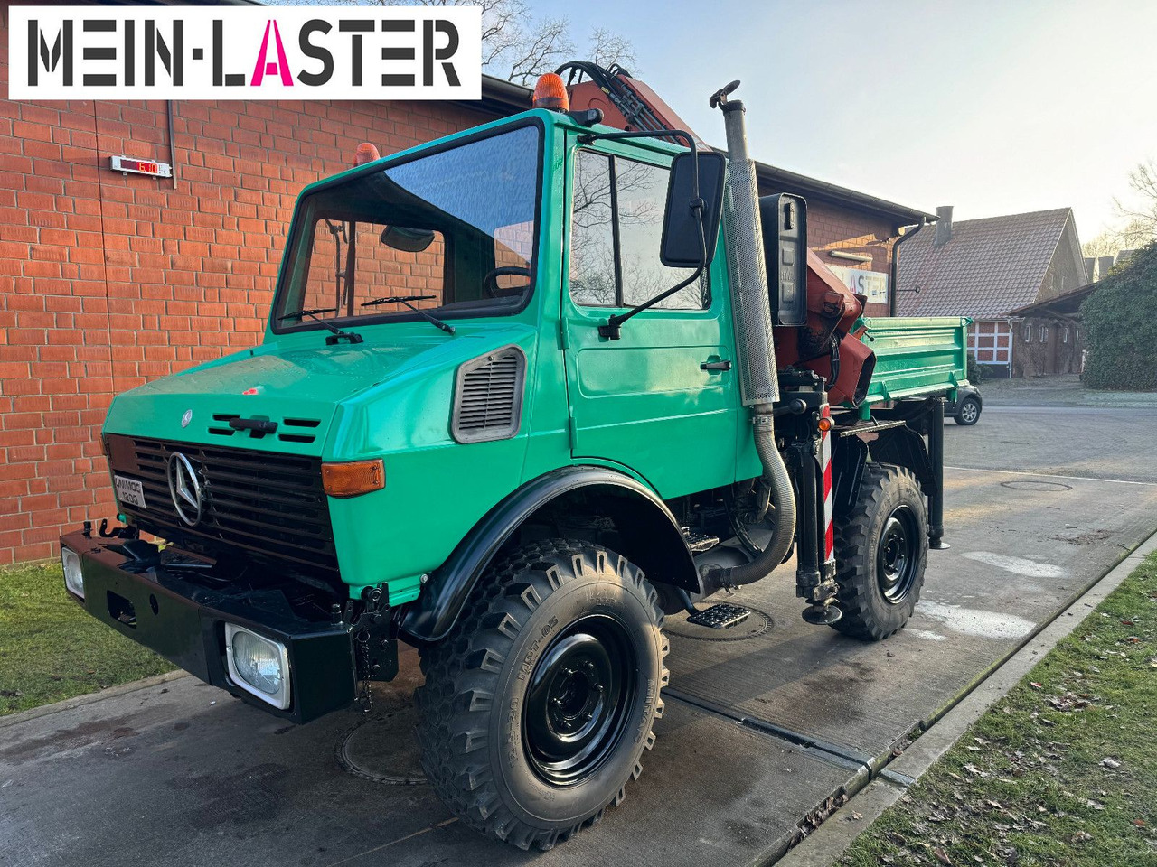 Unimog U 1200 Atlas 75.2 Kran 14 m Funk FB *1. Hand - Camión grúa, Camión volquete: foto 3 Unimog U 1200 Atlas 75.2 Kran 14 m Funk FB *1. Hand - Camión grúa, Camión volquete: foto 3