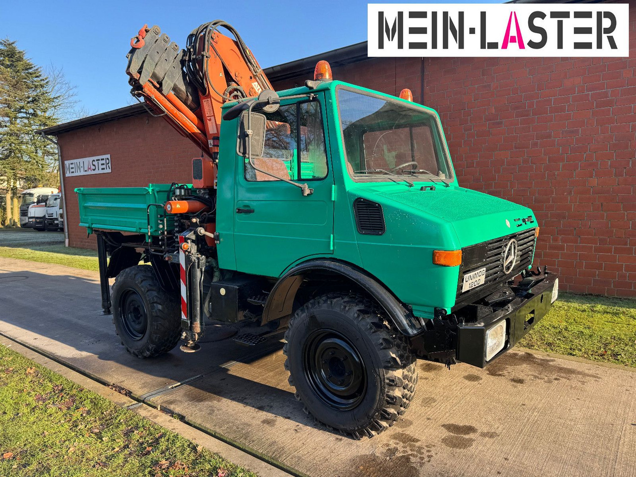 Unimog U 1200 Atlas 75.2 Kran 14 m Funk FB *1. Hand - Camión grúa, Camión volquete: foto 4 Unimog U 1200 Atlas 75.2 Kran 14 m Funk FB *1. Hand - Camión grúa, Camión volquete: foto 4
