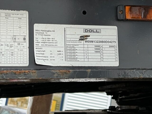 Remolque maderero Doll M134 Nachläufer M134 Nachläufer: foto 8 Remolque maderero Doll M134 Nachläufer M134 Nachläufer: foto 8