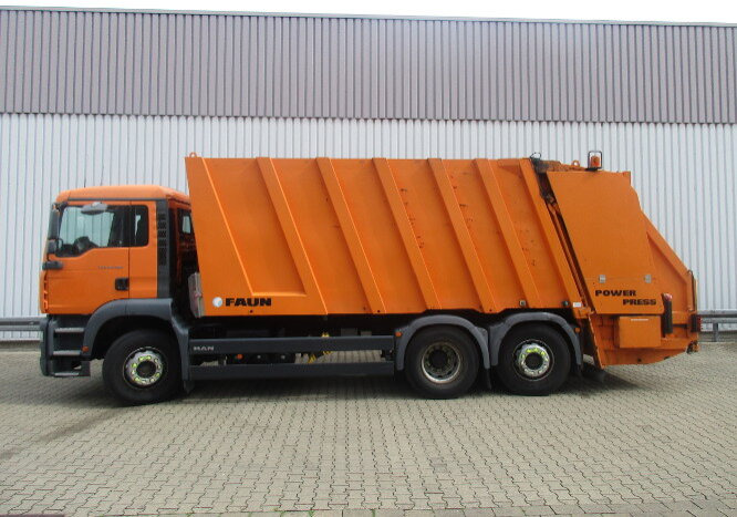 Camión de basura para transporte de basura MAN TGA 26.350 6x2-2BL TGA 26.350/400 6x2-2BL FAUN POWER PRESS 524, OHNE MOTOR!: foto 8 Camión de basura para transporte de basura MAN TGA 26.350 6x2-2BL TGA 26.350/400 6x2-2BL FAUN POWER PRESS 524, OHNE MOTOR!: foto 8