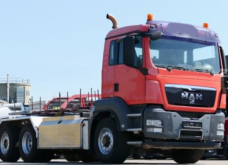 MAN TGS 26.480 6x4H-4 BL TGS 26.480 6x4H-4 BL, Multilift Abroller HydroDrive, Lenk-/Liftachse, Wechselfahrzeug - Camión multibasculante: foto 1 MAN TGS 26.480 6x4H-4 BL TGS 26.480 6x4H-4 BL, Multilift Abroller HydroDrive, Lenk-/Liftachse, Wechselfahrzeug - Camión multibasculante: foto 1