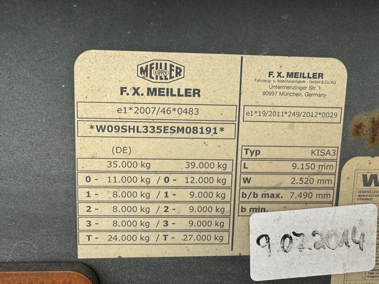 Meiller MHPS 12/27 MHPS 12/27, Stahlmulde ca. 26m³, Liftachse - Semirremolque volquete: foto 2 Meiller MHPS 12/27 MHPS 12/27, Stahlmulde ca. 26m³, Liftachse - Semirremolque volquete: foto 2