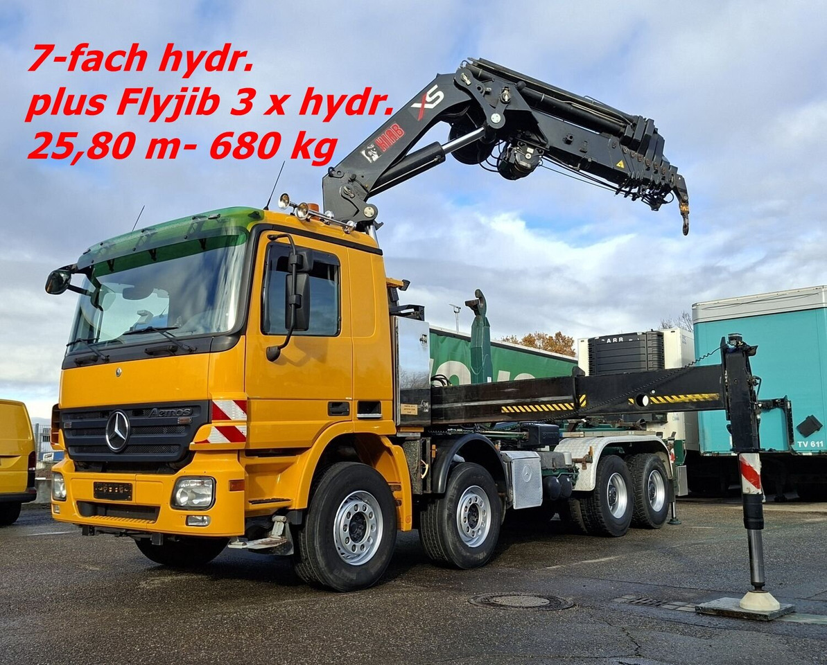Mercedes-Benz Actros 4146 K 8x4/4 Actros 4146 K 8x4/4, Retarder, Kran Hiab XS 477 E-7 HiPro, Flyjib, Seilwinde, Funk - Camión multibasculante, Camión grúa: foto 1 Mercedes-Benz Actros 4146 K 8x4/4 Actros 4146 K 8x4/4, Retarder, Kran Hiab XS 477 E-7 HiPro, Flyjib, Seilwinde, Funk - Camión multibasculante, Camión grúa: foto 1