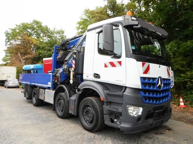 Mercedes-Benz Arocs 3245 L 8x2/6 Arocs 3245 L 8x2/6, Kran Fassi F 545 RA 2.26 XE, Jib, Funk 29,7 m - 400 kg - Camión grúa, Camión caja abierta: foto 1 Mercedes-Benz Arocs 3245 L 8x2/6 Arocs 3245 L 8x2/6, Kran Fassi F 545 RA 2.26 XE, Jib, Funk 29,7 m - 400 kg - Camión grúa, Camión caja abierta: foto 1