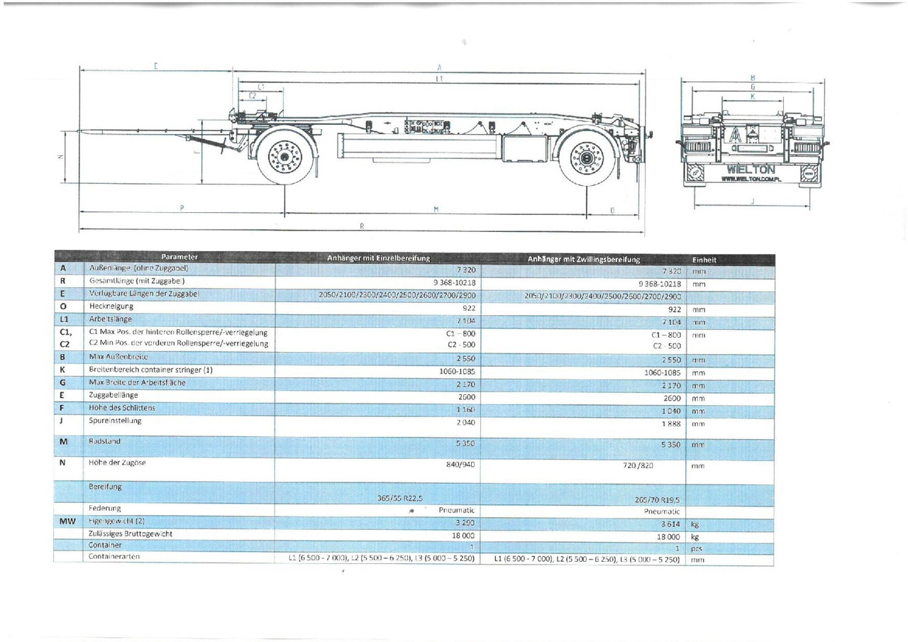 PS2H M3 PS2H M3 Schlitten-Abrollanhänger - Remolque multilift/ Portacontenedores de cadenas: foto 4 PS2H M3 PS2H M3 Schlitten-Abrollanhänger - Remolque multilift/ Portacontenedores de cadenas: foto 4