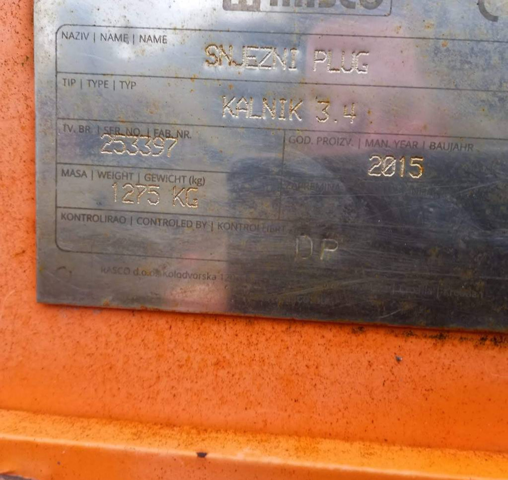 Cuchilla quitanieves Rasco Kalnik 3,4: foto 7