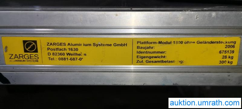 Posten Konvolut Zarges Plattform Laufsteg Bühne Überstieg Gehsteig Sockel Treppen Aluminium hochwertig - Equipo de taller: foto 4 Posten Konvolut Zarges Plattform Laufsteg Bühne Überstieg Gehsteig Sockel Treppen Aluminium hochwertig - Equipo de taller: foto 4