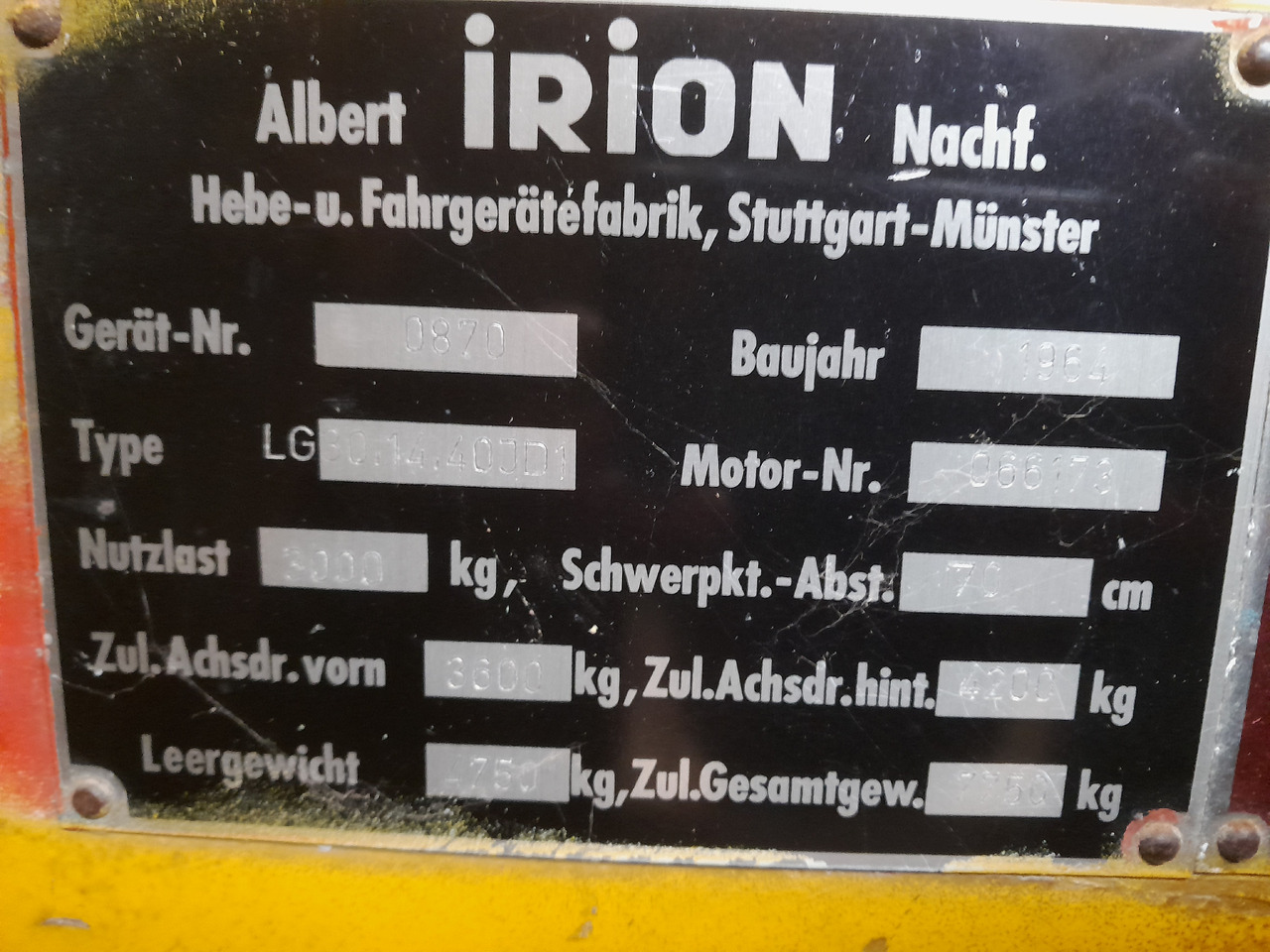 Irion Mercedes engine - Equipo de manutención: foto 3 Irion Mercedes engine - Equipo de manutención: foto 3