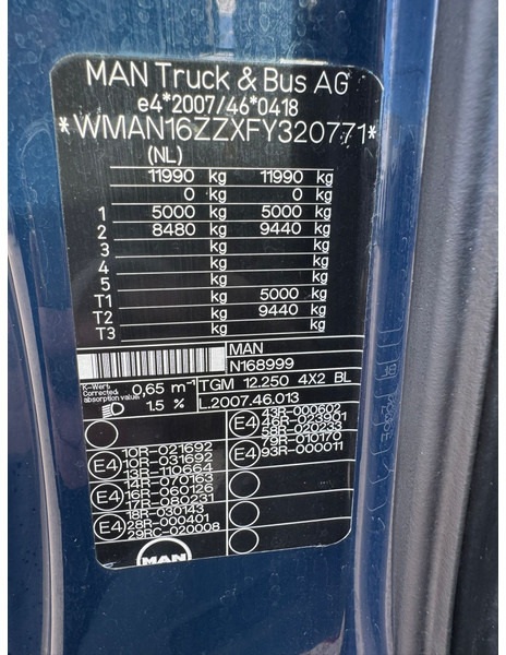 Camión frigorífico MAN TGM 12.220 / Carrier / Euro 6 / Tail Lift / TUV: 9-2026 / Belgium Truck: foto 17