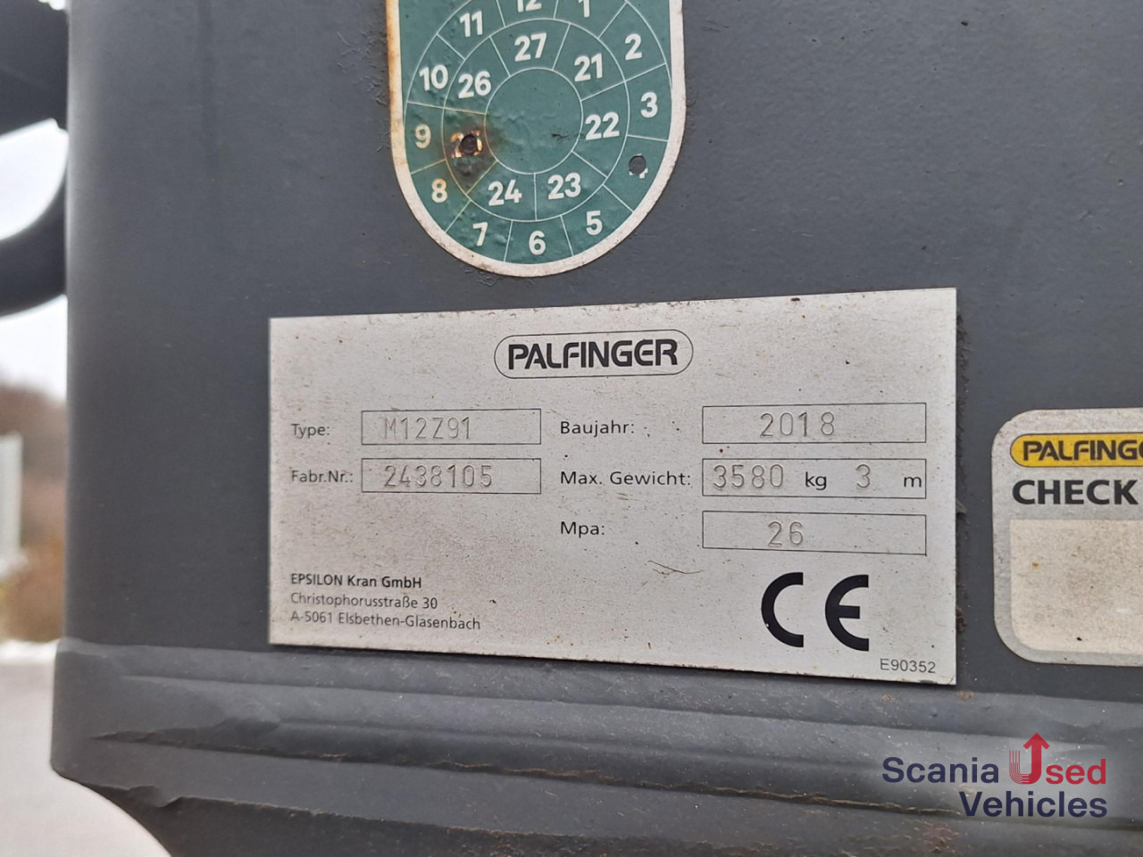 SCANIA R 580 B6x4NB+Epsilon M12 Z - Camión forestal, Camión grúa: foto 3 SCANIA R 580 B6x4NB+Epsilon M12 Z - Camión forestal, Camión grúa: foto 3