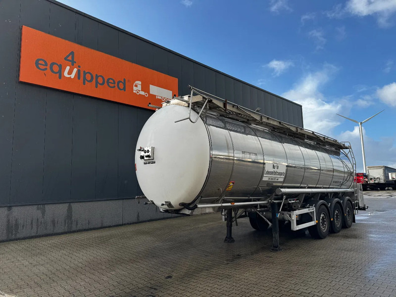 Feldbinder LEBENSMITTEL / LEVENSMIDDELEN FOOD / 33.500L / 3-COMP / PUMPE / INOX / NL-trailer / APK: 05-2026 - Semirremolque cisterna: foto 1 Feldbinder LEBENSMITTEL / LEVENSMIDDELEN FOOD / 33.500L / 3-COMP / PUMPE / INOX / NL-trailer / APK: 05-2026 - Semirremolque cisterna: foto 1