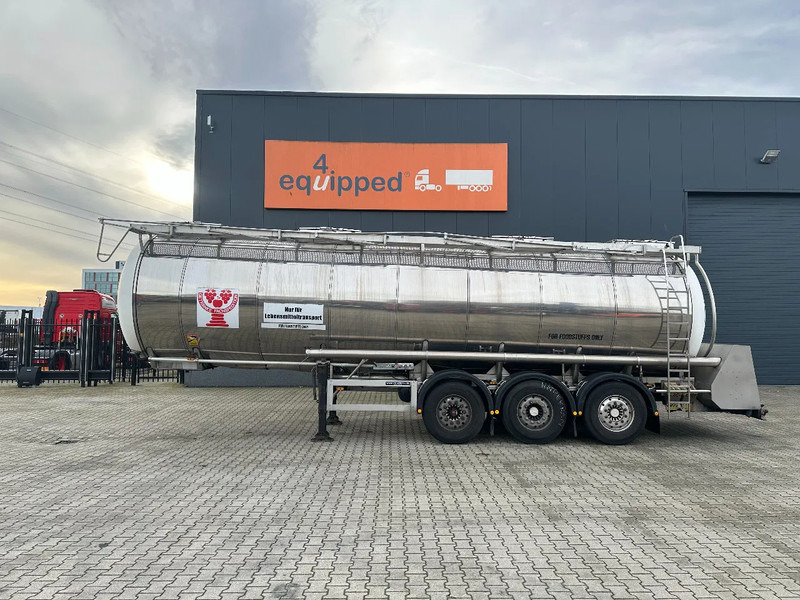 Feldbinder LEBENSMITTEL / LEVENSMIDDELEN FOOD / 33.500L / 3-COMP / PUMPE / INOX / NL-trailer / APK: 10-2026 - Semirremolque cisterna: foto 2 Feldbinder LEBENSMITTEL / LEVENSMIDDELEN FOOD / 33.500L / 3-COMP / PUMPE / INOX / NL-trailer / APK: 10-2026 - Semirremolque cisterna: foto 2