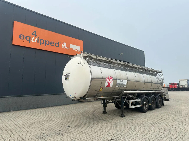 Feldbinder LEVENSMIDDELEN / FOOD / LEBENSMITTEL / 33.500L / 3-COMP / POMP / NL-trailer / APK: 09-2026, 10x beschikbaar - Semirremolque cisterna: foto 1 Feldbinder LEVENSMIDDELEN / FOOD / LEBENSMITTEL / 33.500L / 3-COMP / POMP / NL-trailer / APK: 09-2026, 10x beschikbaar - Semirremolque cisterna: foto 1
