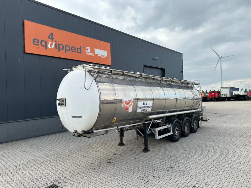Feldbinder LEVENSMIDDELEN / FOOD / LEBENSMITTEL / 33.500L / 3-COMP / POMP / NL-trailer / APK: 10-2026, 10x beschikbaar - Semirremolque cisterna: foto 1 Feldbinder LEVENSMIDDELEN / FOOD / LEBENSMITTEL / 33.500L / 3-COMP / POMP / NL-trailer / APK: 10-2026, 10x beschikbaar - Semirremolque cisterna: foto 1
