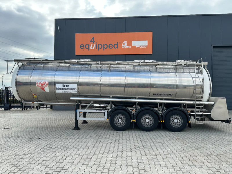 Feldbinder LEVENSMIDDELEN / FOOD / LEBENSMITTEL / 33.500L / 3-COMP / POMP / NL-trailer / APK: 10-2026, 10x beschikbaar - Semirremolque cisterna: foto 2 Feldbinder LEVENSMIDDELEN / FOOD / LEBENSMITTEL / 33.500L / 3-COMP / POMP / NL-trailer / APK: 10-2026, 10x beschikbaar - Semirremolque cisterna: foto 2