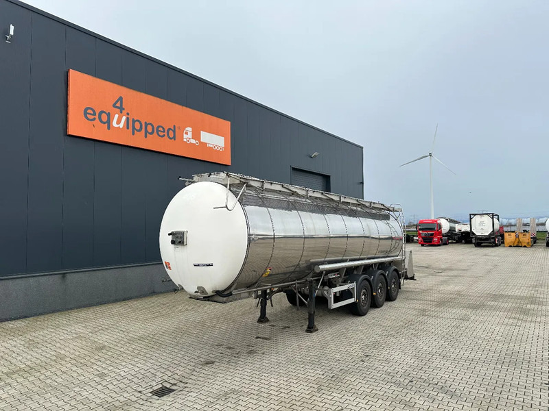 Feldbinder LEVENSMIDDELEN / FOOD / LEBENSMITTEL / 33.500L / 3-COMP / POMP / NL-trailer / APK: 12-2026, 10x beschikbaar - Semirremolque cisterna: foto 1 Feldbinder LEVENSMIDDELEN / FOOD / LEBENSMITTEL / 33.500L / 3-COMP / POMP / NL-trailer / APK: 12-2026, 10x beschikbaar - Semirremolque cisterna: foto 1