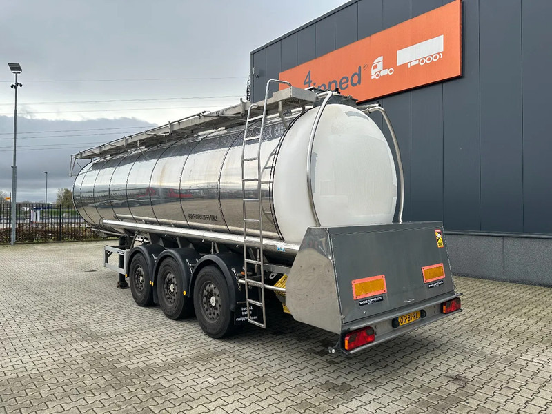 Feldbinder LEVENSMIDDELEN / FOOD / LEBENSMITTEL / 33.500L / 3-COMP / POMP / NL-trailer / APK: 12-2026, 10x beschikbaar - Semirremolque cisterna: foto 4 Feldbinder LEVENSMIDDELEN / FOOD / LEBENSMITTEL / 33.500L / 3-COMP / POMP / NL-trailer / APK: 12-2026, 10x beschikbaar - Semirremolque cisterna: foto 4