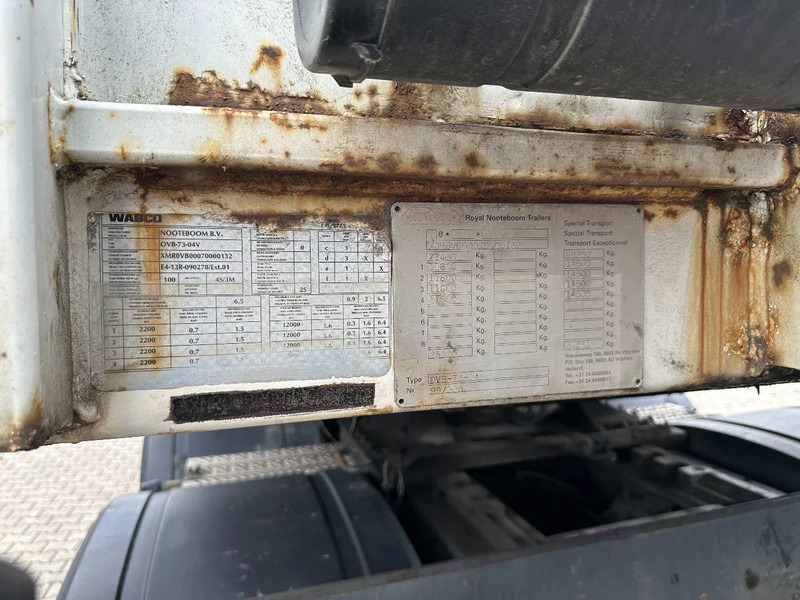 Semirremolque plataforma/ Caja abierta Nooteboom OVB-73-04, 73 tons 4-axle Ballast trailer, 3 hydraulic steering axles, 75% tyres, MOT 03/2026: foto 19 Semirremolque plataforma/ Caja abierta Nooteboom OVB-73-04, 73 tons 4-axle Ballast trailer, 3 hydraulic steering axles, 75% tyres, MOT 03/2026: foto 19