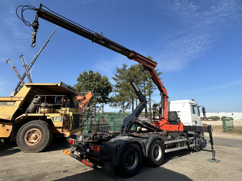MAN TGA 33.360 6x4 HAAKSYSTEEM + KRAAN PALFINGER PK 15002 - MANUEEL - BLADVERIGN - NAAFREDUCTIE - BE TRUCK - Camión multibasculante, Camión grúa: foto 4 MAN TGA 33.360 6x4 HAAKSYSTEEM + KRAAN PALFINGER PK 15002 - MANUEEL - BLADVERIGN - NAAFREDUCTIE - BE TRUCK - Camión multibasculante, Camión grúa: foto 4