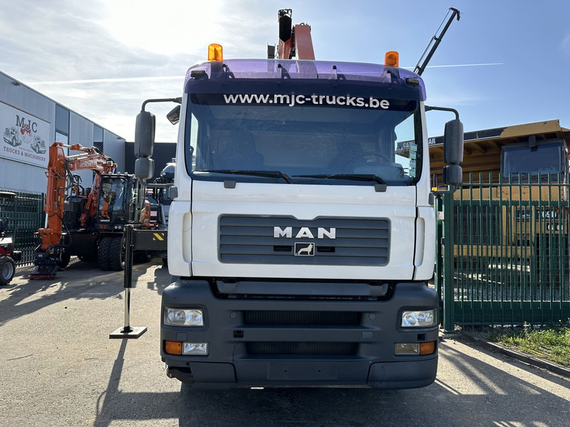 MAN TGA 33.360 6x4 HAAKSYSTEEM + KRAAN PALFINGER PK 15002 - MANUEEL - BLADVERIGN - NAAFREDUCTIE - BE TRUCK - Camión multibasculante, Camión grúa: foto 2 MAN TGA 33.360 6x4 HAAKSYSTEEM + KRAAN PALFINGER PK 15002 - MANUEEL - BLADVERIGN - NAAFREDUCTIE - BE TRUCK - Camión multibasculante, Camión grúa: foto 2
