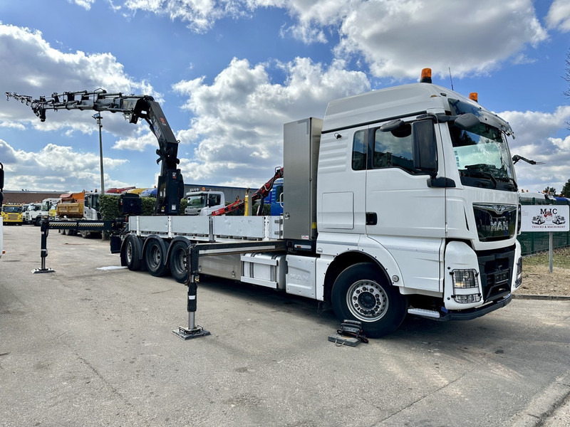 MAN TGX 35.420 8x4-4 TRIDEM + CRANE (26m!) HIAB X-HIPRO 408 E-5 + JIB 100X-5 - PLATFORM 6m40 - *306.245km* - BE TRUCK - Camión grúa: foto 1 MAN TGX 35.420 8x4-4 TRIDEM + CRANE (26m!) HIAB X-HIPRO 408 E-5 + JIB 100X-5 - PLATFORM 6m40 - *306.245km* - BE TRUCK - Camión grúa: foto 1