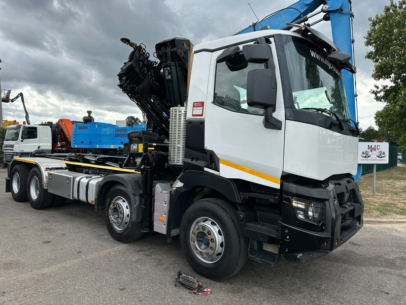 Renault C460 8x4 HOOKLIFT + (19m!) CRANE HIAB 288 E-6 HIDUO - RADIO - 5/6 F - STEEL SPRING / HUB REDUCTION - BE TRUCK - Camión multibasculante, Camión grúa: foto 2 Renault C460 8x4 HOOKLIFT + (19m!) CRANE HIAB 288 E-6 HIDUO - RADIO - 5/6 F - STEEL SPRING / HUB REDUCTION - BE TRUCK - Camión multibasculante, Camión grúa: foto 2