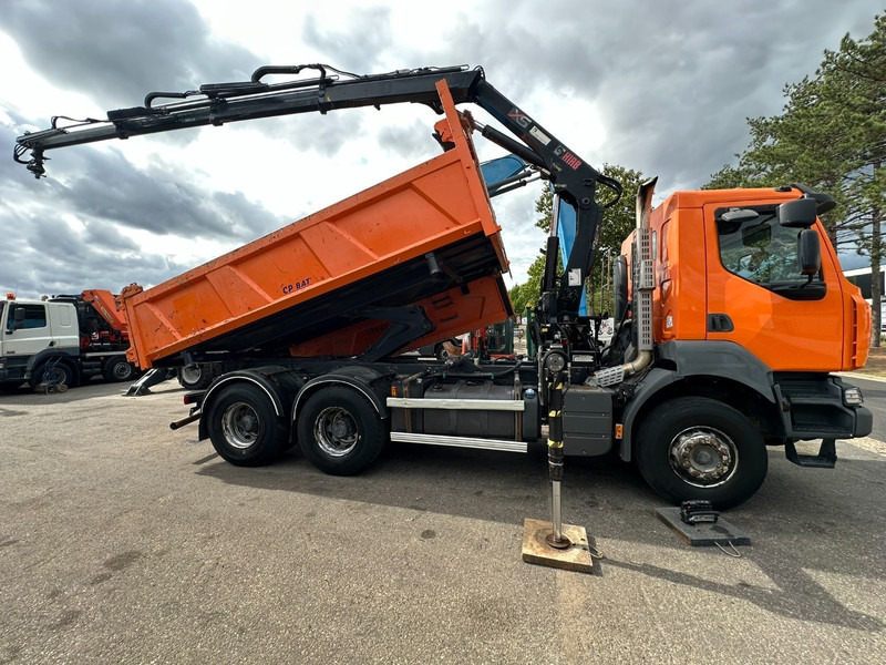 Renault KERAX 380 DXI 6x4 TIPPER + CRANE HIAB 144 B-3 - RADIO - *246.000km* - RETARDER - BORDMATIC - EURO 5 - Camión volquete, Camión grúa: foto 3 Renault KERAX 380 DXI 6x4 TIPPER + CRANE HIAB 144 B-3 - RADIO - *246.000km* - RETARDER - BORDMATIC - EURO 5 - Camión volquete, Camión grúa: foto 3
