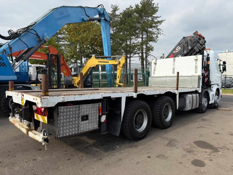 Scania 114C-380 8x4 PRITSCHE + KRAN HIAB 700 E-5 - PLATFORM 6m80 + TWISTLOCKS - MANUAL - RETARDER - STEEL SPRING / BIG AXLE HUB REDUCTION - AP ACHSEN - Camión caja abierta, Camión grúa: foto 4 Scania 114C-380 8x4 PRITSCHE + KRAN HIAB 700 E-5 - PLATFORM 6m80 + TWISTLOCKS - MANUAL - RETARDER - STEEL SPRING / BIG AXLE HUB REDUCTION - AP ACHSEN - Camión caja abierta, Camión grúa: foto 4