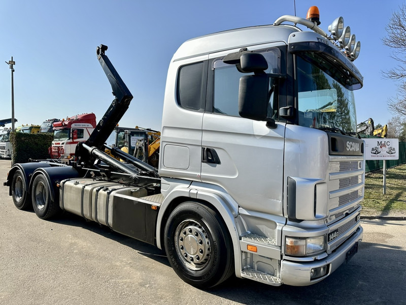 Scania 144G-530 V8 6x4 HOOKLIFT 20T MEILLER -VOL LUCHT - OPTI-CRUISE - CR19 SLAAPCABINE - Camión multibasculante: foto 1 Scania 144G-530 V8 6x4 HOOKLIFT 20T MEILLER -VOL LUCHT - OPTI-CRUISE - CR19 SLAAPCABINE - Camión multibasculante: foto 1
