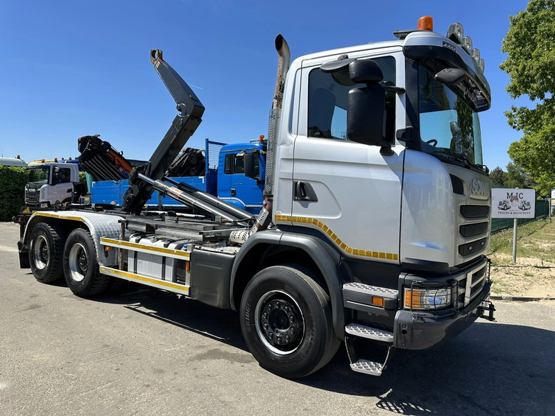 Scania G450 6x4 HAAKSYSTEEM AJK 20T - 5760mm - 3m90 WB - BLADVERING / NAAFREDUCTIE - EURO 6 - BE TRUCK - Camión multibasculante: foto 1 Scania G450 6x4 HAAKSYSTEEM AJK 20T - 5760mm - 3m90 WB - BLADVERING / NAAFREDUCTIE - EURO 6 - BE TRUCK - Camión multibasculante: foto 1