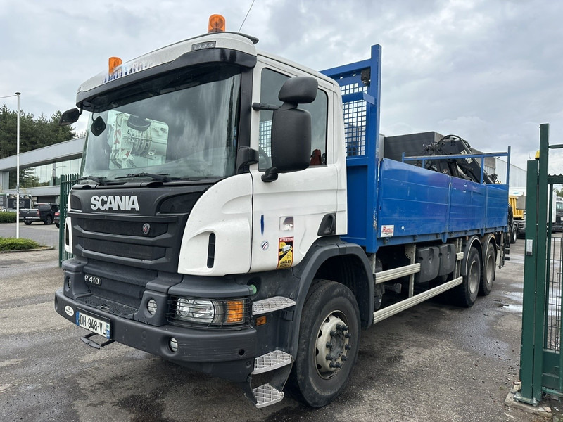 Scania P410 6x4 + CRANE HIAB 166 ES-4 - RETARDER - ROTATOR - PLATFORM 6m80 - BIG AXLES HUB REDUCTION - STEEL SPRING - Camión grúa: foto 4 Scania P410 6x4 + CRANE HIAB 166 ES-4 - RETARDER - ROTATOR - PLATFORM 6m80 - BIG AXLES HUB REDUCTION - STEEL SPRING - Camión grúa: foto 4